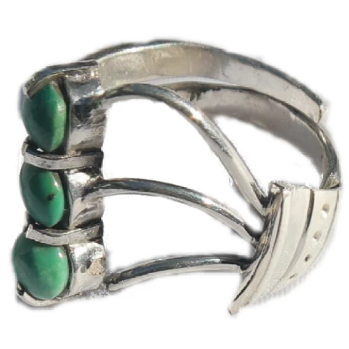 Adjustable Triple Turqioise stone Ring